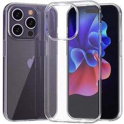 Mobigear Basics Transparent iPhone 15 Pro Max Flexibel TPU Skal - Transparent
