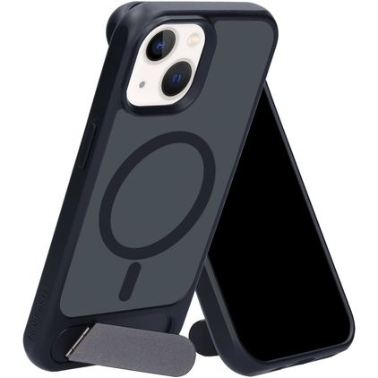 Mobiparts Hardcover iPhone 13 MagSafe Hardcase Back cover con supporto - Satin Black