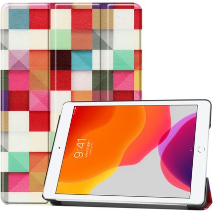Mobigear Tri-Fold iPad 9 (2021) Lompakkokotelo - Mosaic