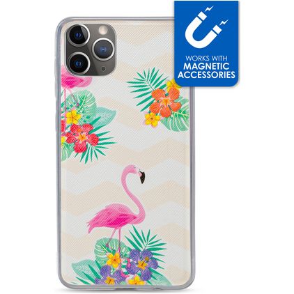 My Style Magneta iPhone 11 Pro Flexibel TPU Skal - Flamingo