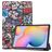 Mobigear Tri-Fold Samsung Galaxy Tab S6 Lite Capa livro - Graffiti