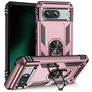Mobigear Armor Ring Google Pixel 8a Hårdt Bagsidecover Stødsikkert med ringholder - Rosaguld