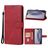 Mobigear Wallet iPhone 16 Pro Plånboksfodral med sedelfack - Röd
