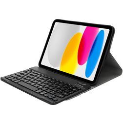 Mobiparts Bluetooth Keyboard iPad 10 (2022) Cover a libro con tastiera QWERTY - Nero