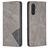 Mobigear Rhombus Slim Samsung Galaxy A24 Capa livro - Cinzento