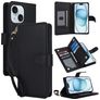 Mobigear Wallet iPhone 15 Cover a libro portafoglio - Nero