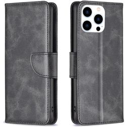 Mobigear Excellent iPhone 16 Pro Pungetui med Seddelrum - Sort