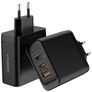 Mobilize Wall Charger Triple USB / USB-C Ładowarka sieciowa Power Delivery 100W - Czarny