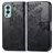 Mobigear Butterfly OnePlus Nord 2 Pungetui med Seddelrum - Sort