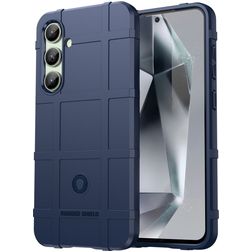 Mobigear Rugged Shield Samsung Galaxy S24 FE Flexibel TPU Skal Stötsäkert - Blå