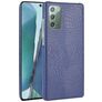 Mobigear Croco Samsung Galaxy Note 20 Plástico rígido Capa traseira - Azul