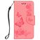 Mobigear Butterfly iPhone X Funda tipo libro Cartera - Rosa