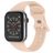 Mobigear Sport Dual Bracelete Silicone Fecho de pino e passador para Apple Watch - 49/46/45/44 mm - Rosa pastel