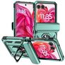 Mobigear Armor Ring Motorola Razr 50 Hard Case Back cover Shockproof with Ring Holder - Green