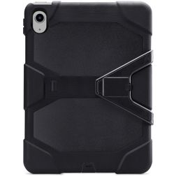 Xccess Survivor Essential iPad Mini 7 (2024) Plastica rigida / Silicone Back cover + Supporto - Nero
