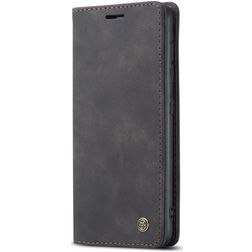 CaseMe 013 Samsung Galaxy A21s Lompakkokotelo + Setelitasku - Musta
