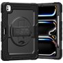 Xccess Survivor All-round iPad Pro 13 polegadas (2024) Capa Plástico rígido / Silicone Capa traseira + Alça de ombro + Suporte - Preto