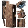 CaseMe 008 Samsung Galaxy A52s 5G Cover Aftageligt 2-i-1-pungetui med Seddelrum - Brun
