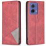 Mobigear Rhombus Slim Motorola Moto G85 Etui z klapką - Czerwony