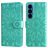 Mobigear Sunflower Samsung Galaxy S26 Wallet case - Green