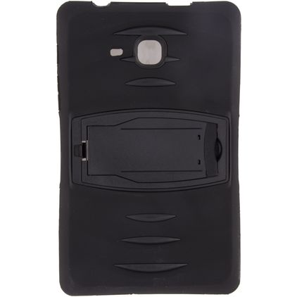 Xccess Survivor Essential Samsung Galaxy Tab A 7.0 (2016) Kova muovi / Silikoni Suojakuori + Teline - Musta