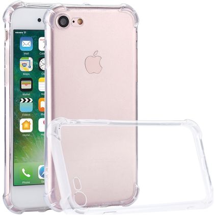 Mobigear Cushion Transparente iPhone SE (2022) TPU flexível Capa traseira Antichoque - Transparente