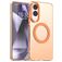 Mobigear Shockproof Samsung Galaxy S25 Edge MagSafe Plástico rígido Capa traseira - Laranja