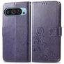 Mobigear Clover Google Pixel 10 Lompakkokotelo + Setelitasku - Violetti