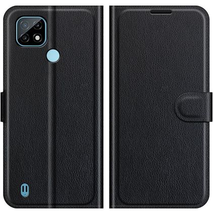 Mobigear Classic Realme C21 Funda tipo libro Cartera - Negro