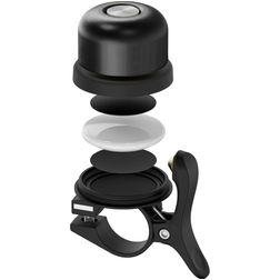 Mobigear Bell Universal Bicycle Bell with Hidden AirTag Storage Compartiment - Black