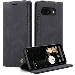 CaseMe 013 Google Pixel 10a Lompakkokotelo + Setelitasku - Musta