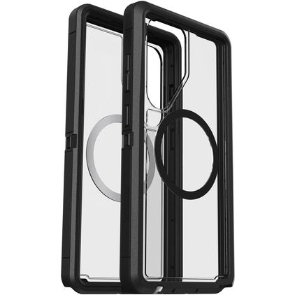 OtterBox Defender Samsung Galaxy S25 Ultra MagSafe Hårdt Bagsidecover Stødsikkert - Gennemsigtig / Sort