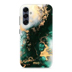 MIO Samsung Galaxy A16 MagSafe Plástico rígido Capa traseira - Green Marble