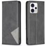 Mobigear Rhombus Slim Motorola Moto G23 Pungetui - Sort