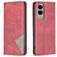 Mobigear Rhombus Slim Samsung Galaxy S25 Edge Wallet case - Red