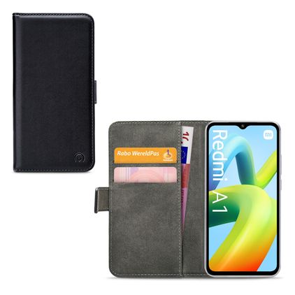 Mobilize Classic Gelly Wallet Xiaomi Redmi A1 4G Lompakkokotelo + Setelitasku - Musta