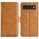 Mobigear Slim Magnet Google Pixel 8a Pungetui med Seddelrum - Cognac