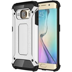 Mobigear Outdoor Samsung Galaxy S6 Edge Plástico rígido Capa traseira Antichoque - Prateado