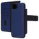 Mobiparts iPhone 17e Funda Piel auténtica Funda tipo libro 2 en 1 con carcasa extraíble Cartera - Azul