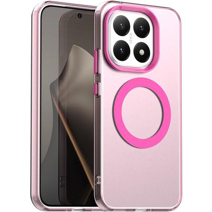 Mobigear Shockproof Xiaomi 15T MagSafe Fodral Hårdplast Skal - Rosa