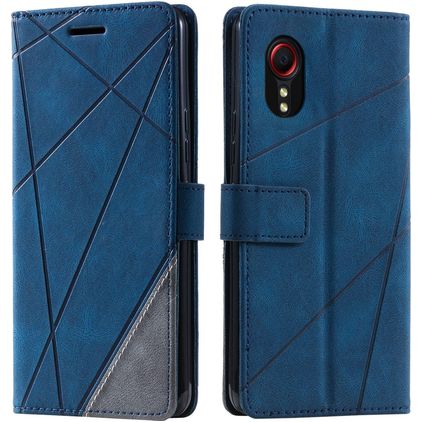 Mobigear Rhombus Samsung Galaxy Xcover 7 Etui z klapką typu portfel - Niebieski