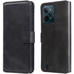 Mobigear Wallet Realme C31 Plånboksfodral med sedelfack - Svart