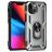 Mobigear Armor Ring iPhone 13 Mini Fodral Hårdplast Skal Stötsäkert med ringhållare - Silver