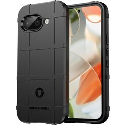 Mobigear Rugged Shield Google Pixel 9a TPU flexível Capa traseira Antichoque - Preto