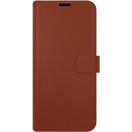 Valenta Gel Skin Samsung Galaxy A72 Ægte læder Pungetui med Seddelrum - Brun