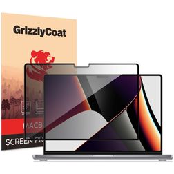 GrizzlyCoat MacBook Pro 14 polegadas (2021-2026) Película de ecrã Privacidade em plástico - Compatível com capas - Preto