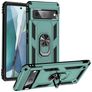 Mobigear Armor Ring Google Pixel 7 Hardcase Etui plecki Wstrząsoodporne z pierścieniem - Zielony