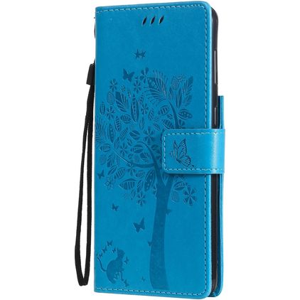 Mobigear Tree Samsung Galaxy S21 Capa livro Carteira - Azul