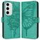Mobigear Butterfly Samsung Galaxy S24 FE Lompakkokotelo + Setelitasku - Vihreä
