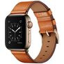 Mobigear Firenze Läder Apple Watch Armband Spänne - 42/41/40/38 mm - Brun